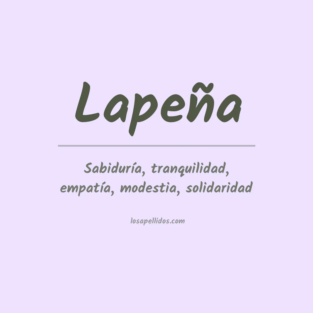 Apellido Lapeña
