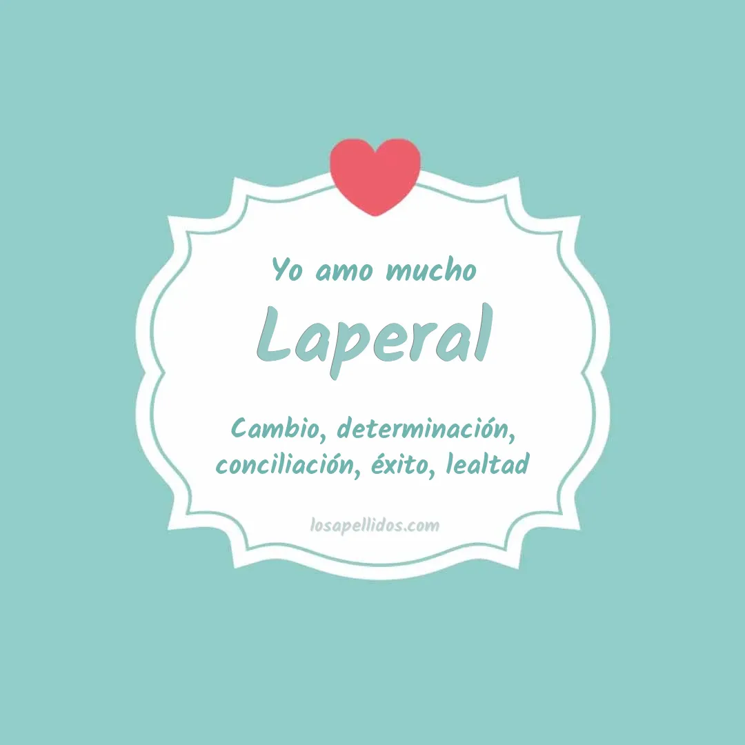 Yo amo mucho Laperal