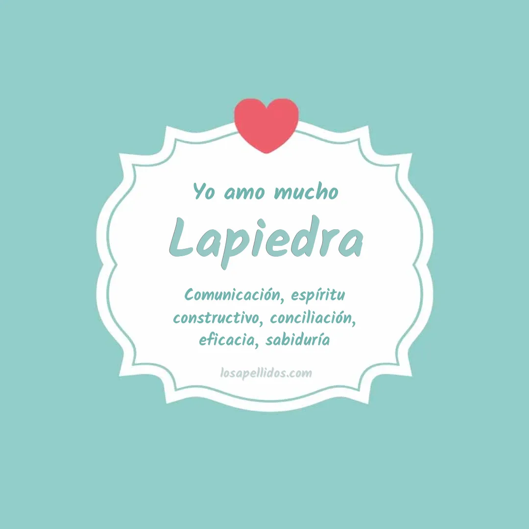 Yo amo mucho Lapiedra