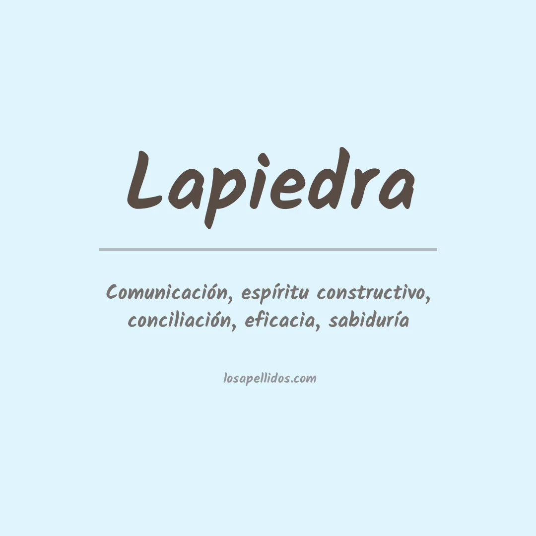 Apellido Lapiedra