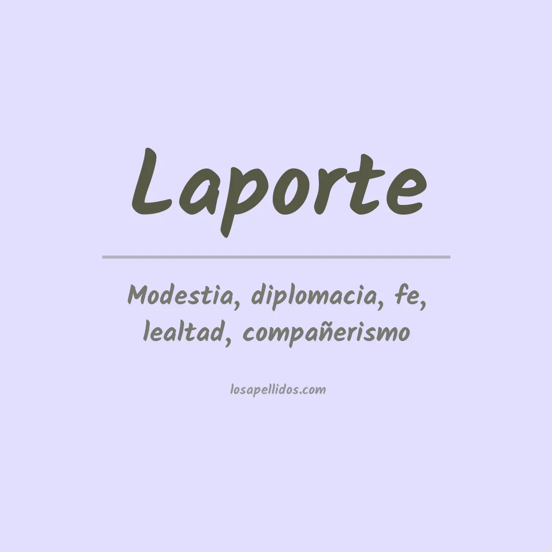 Apellido Laporte