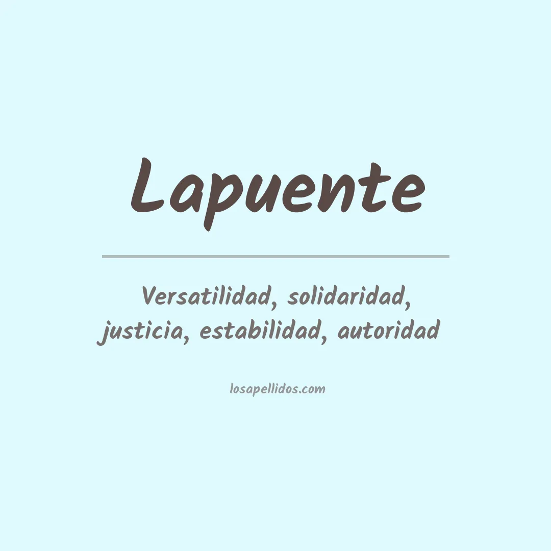 Apellido Lapuente