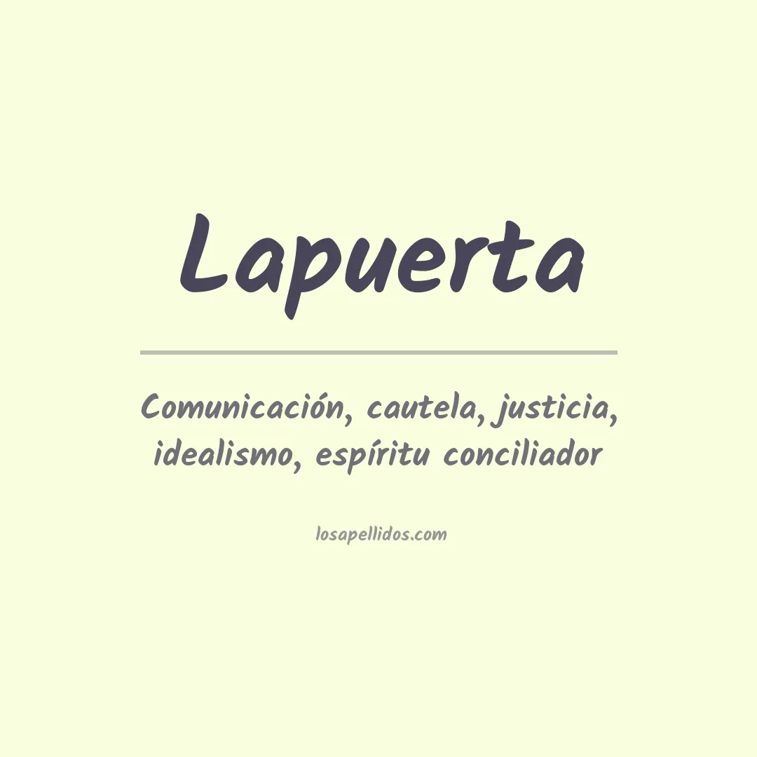 Apellido Lapuerta