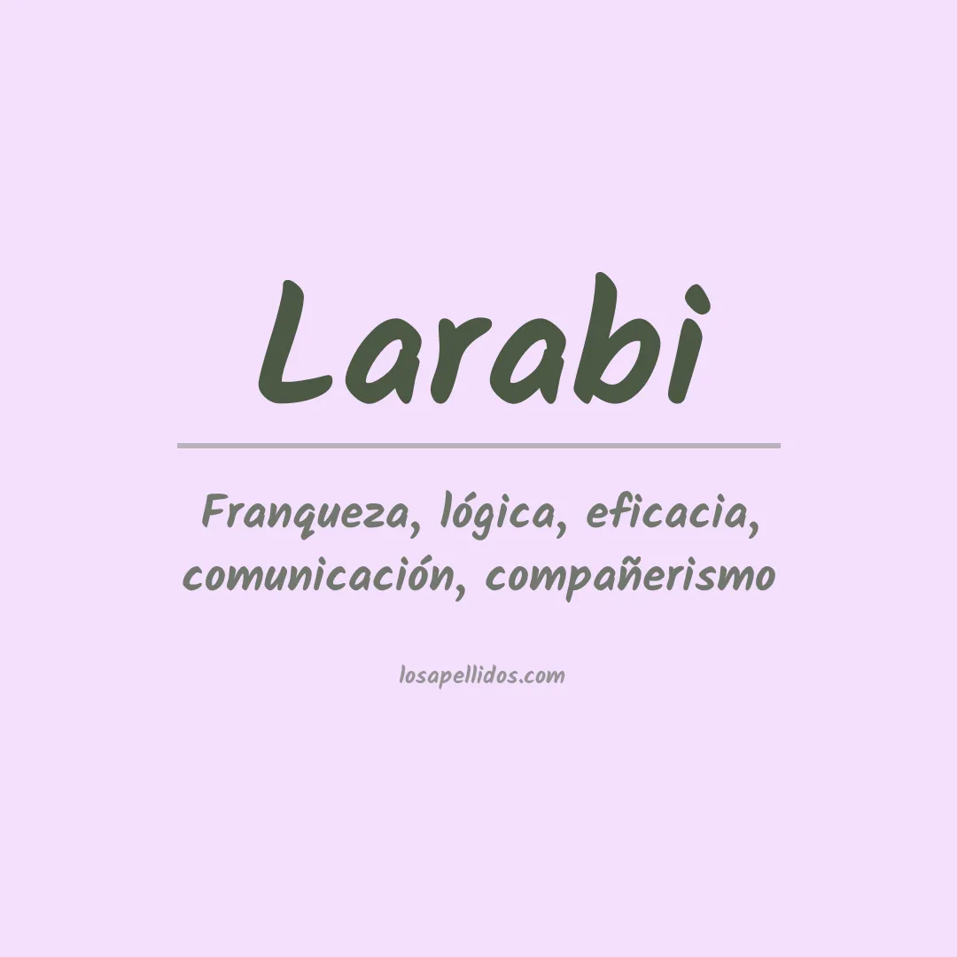 Apellido Larabi