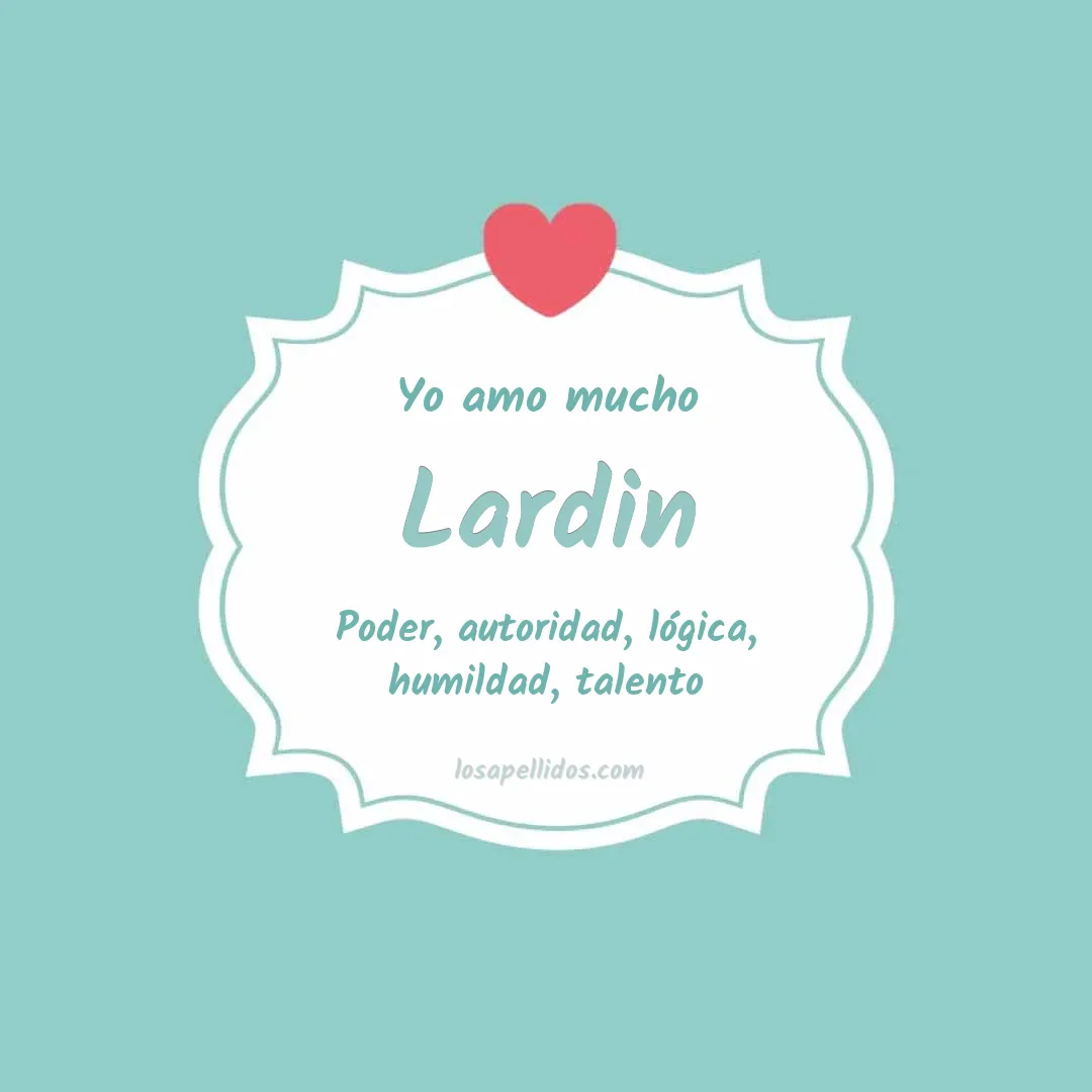Yo amo mucho Lardin