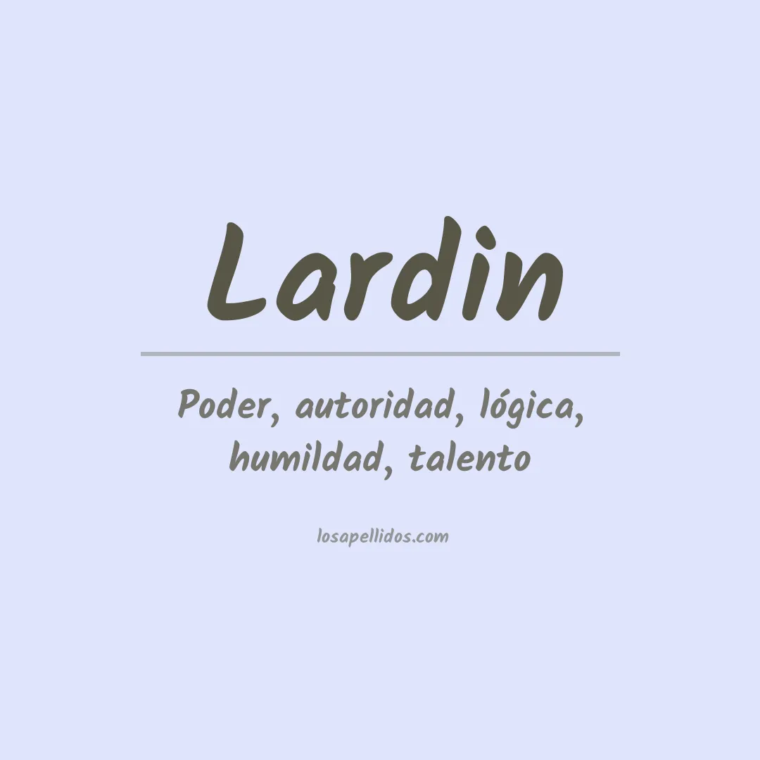 Apellido Lardin