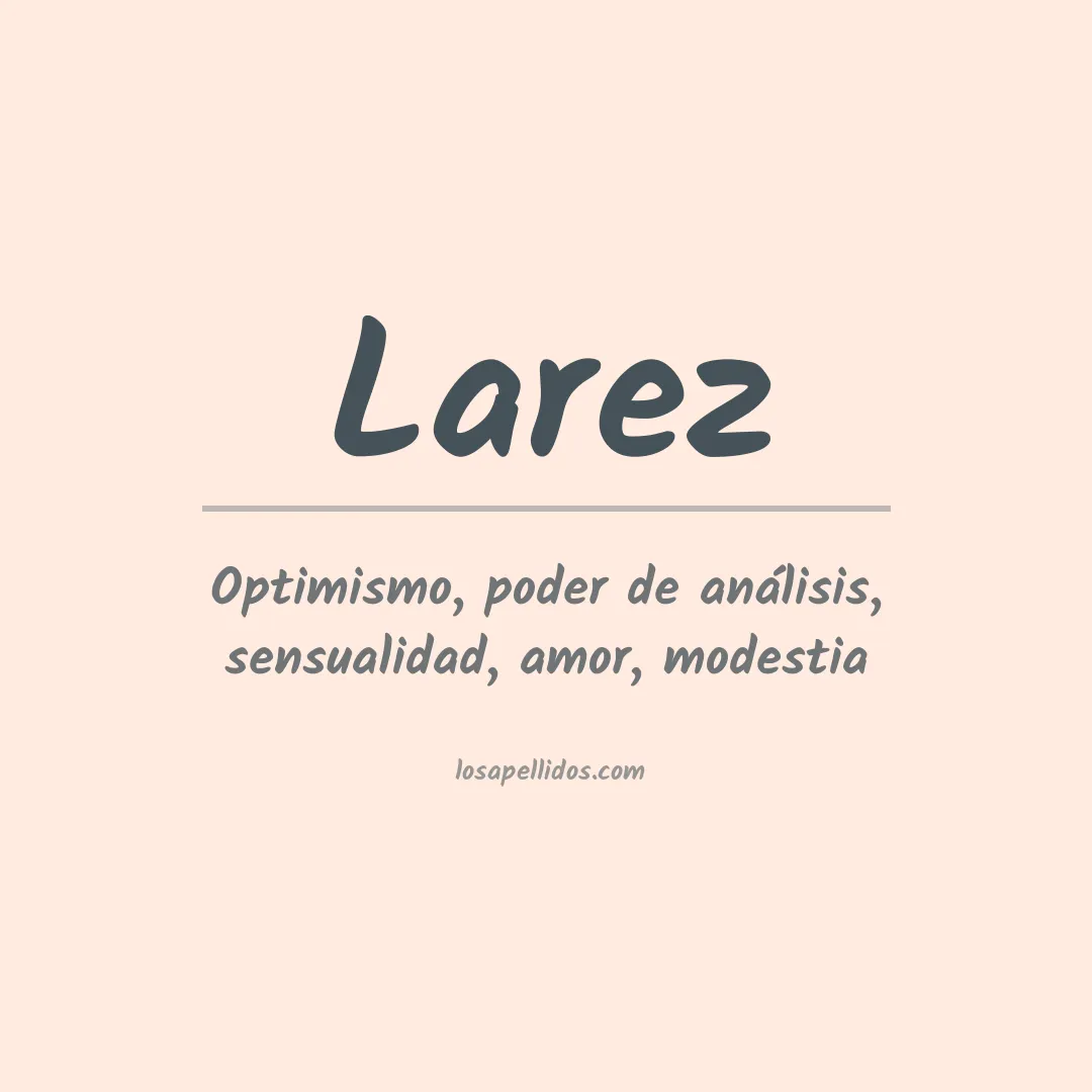 Apellido Lárez