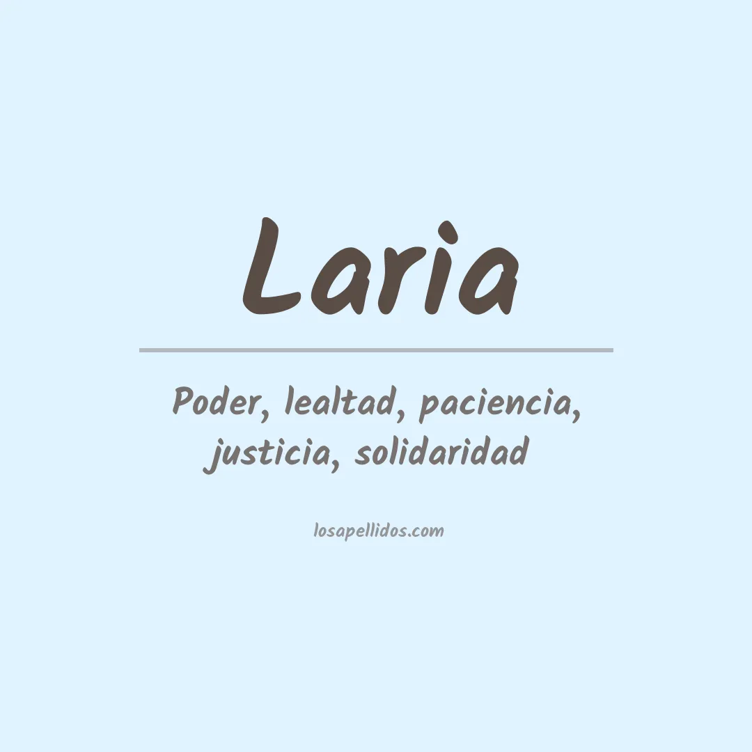 Apellido Laria