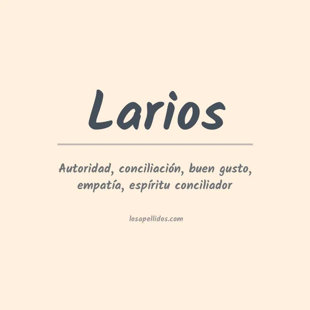 Apellido Larios