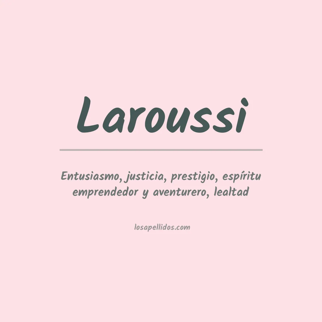 Apellido Laroussi