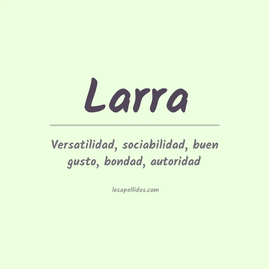 Apellido Larra