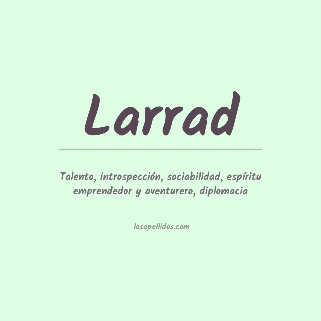 Apellido Larrad