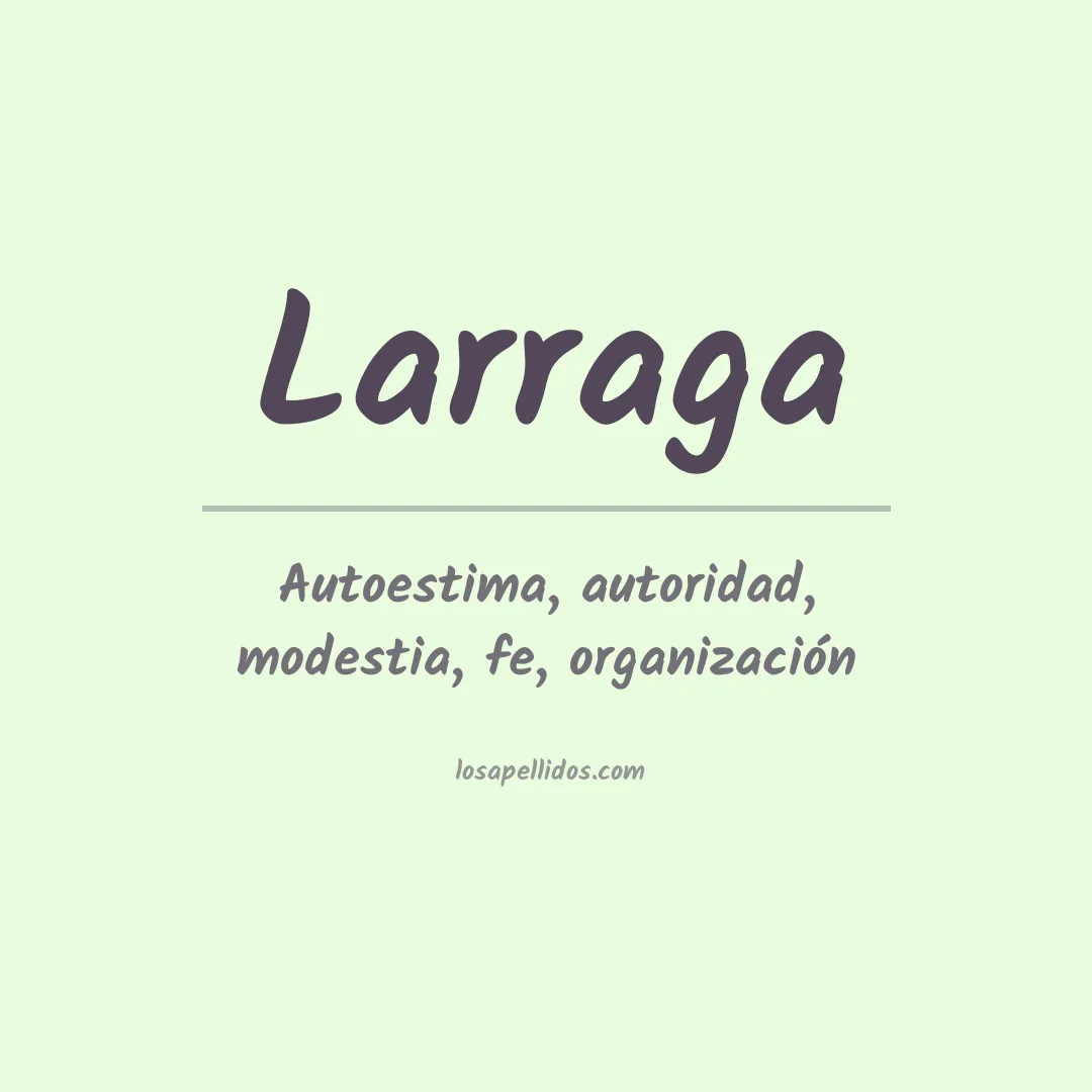 Apellido Larraga