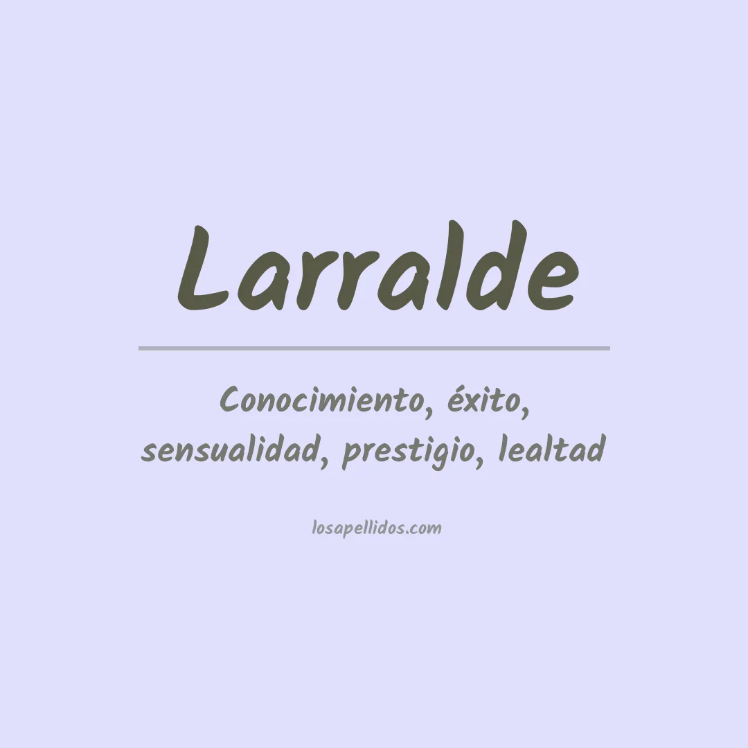Apellido Larralde