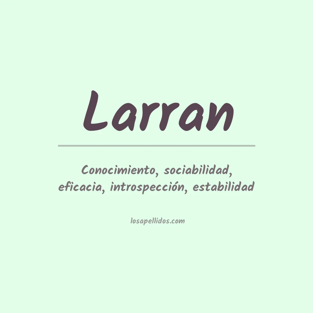Apellido Larran