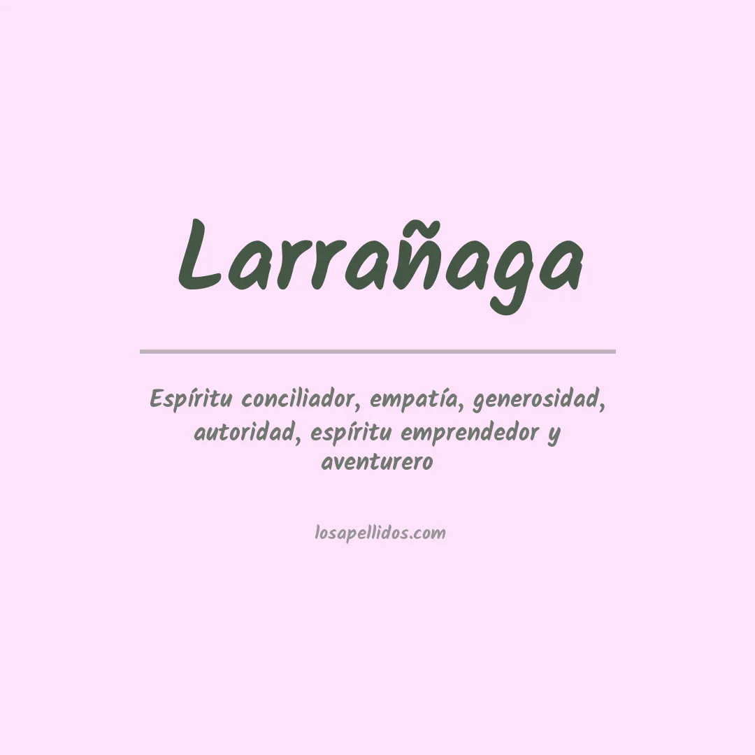 Apellido Larrañaga