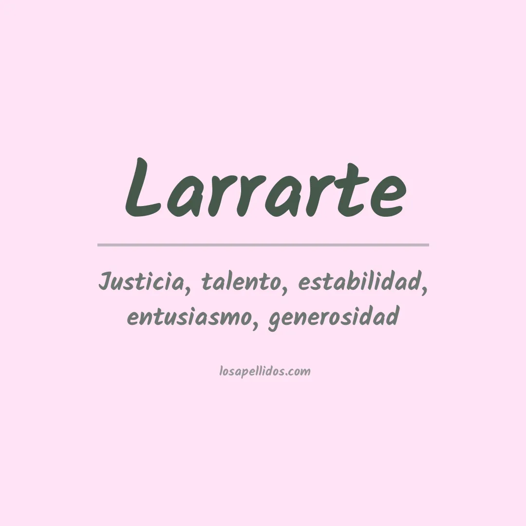 Apellido Larrarte