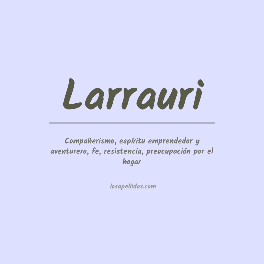 Apellido Larrauri
