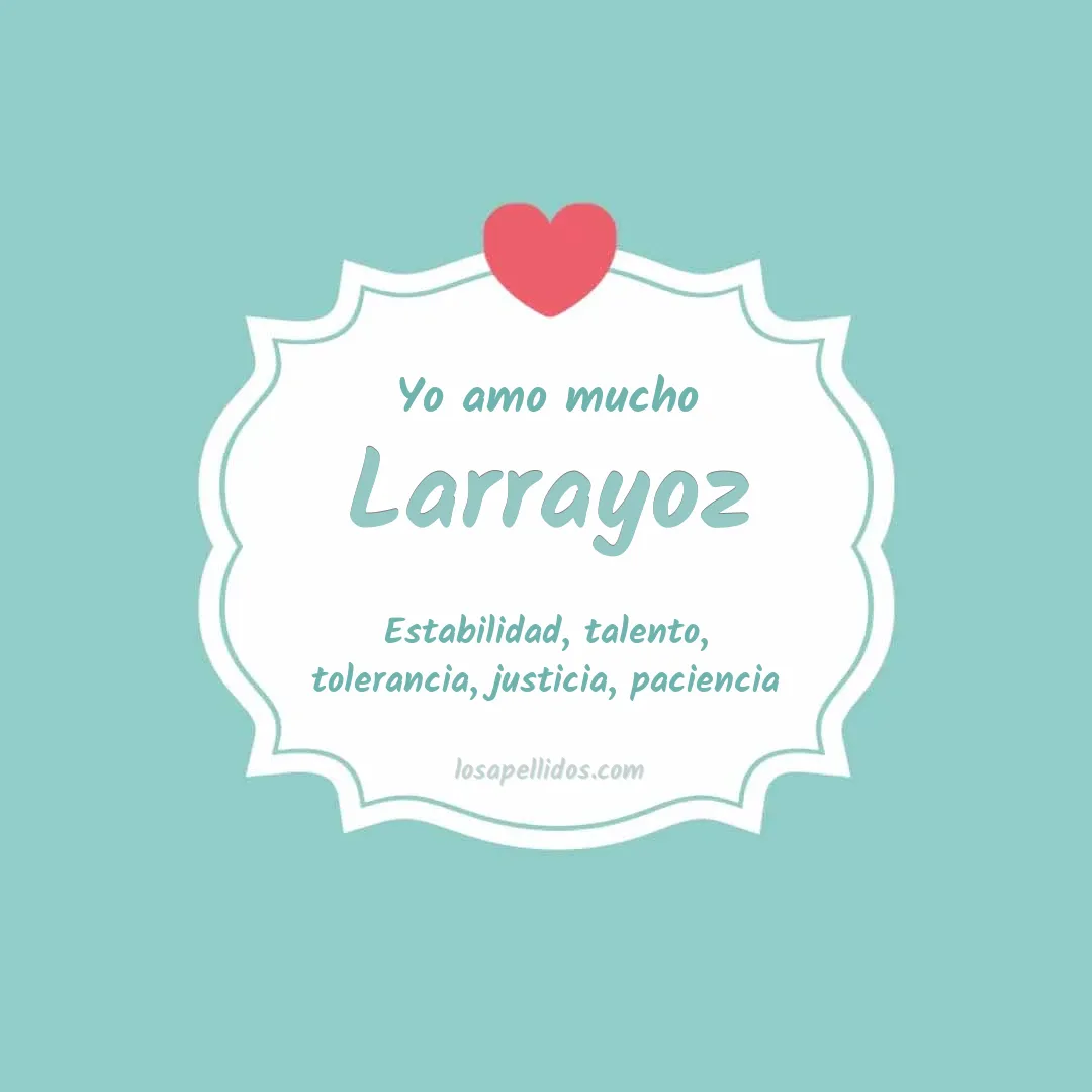 Yo amo mucho Larrayoz