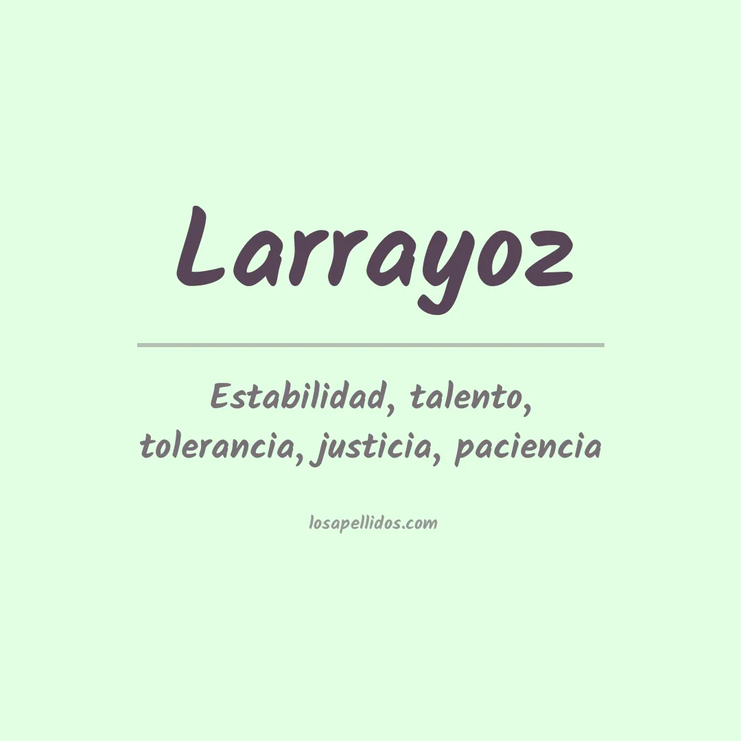 Apellido Larrayoz