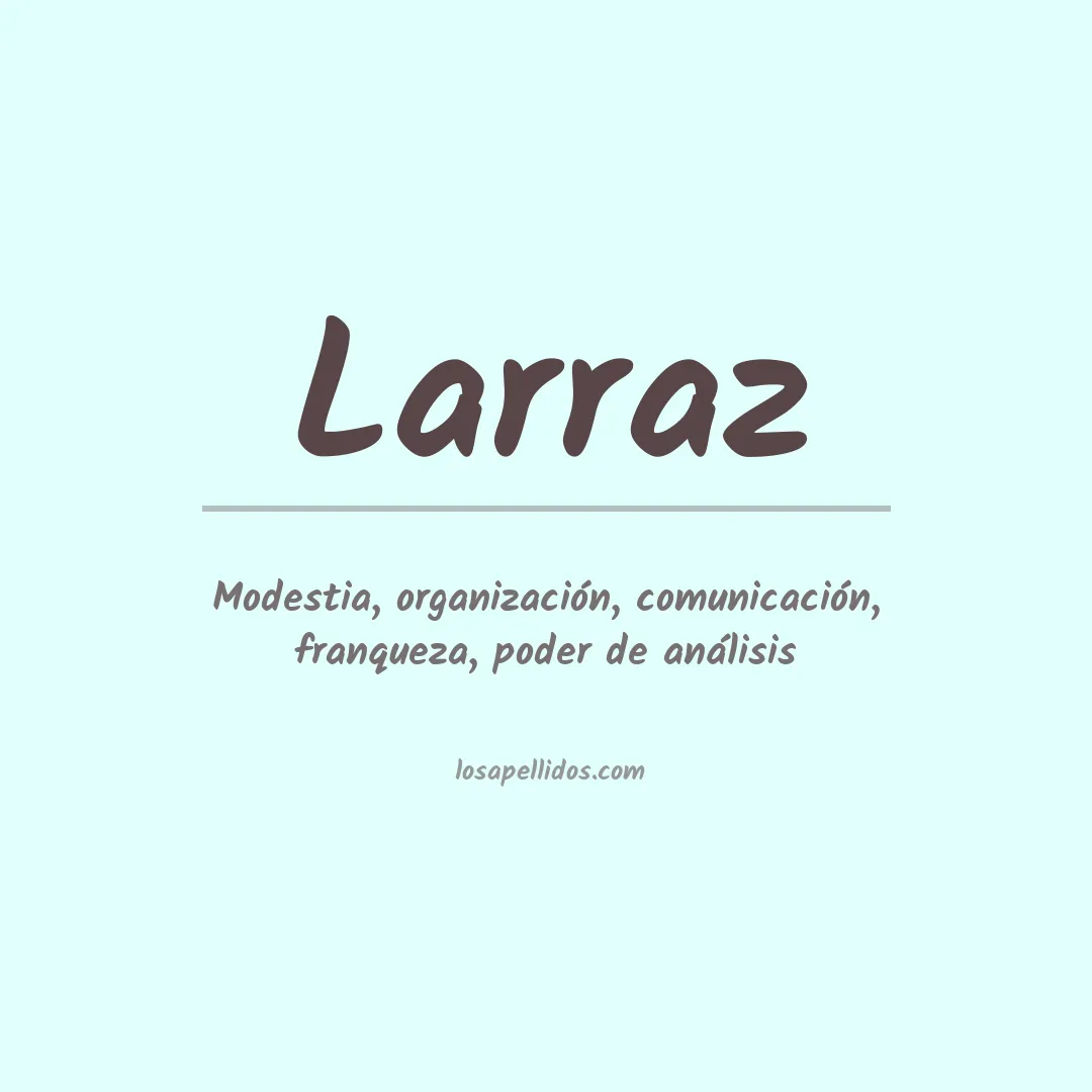 Apellido Larraz