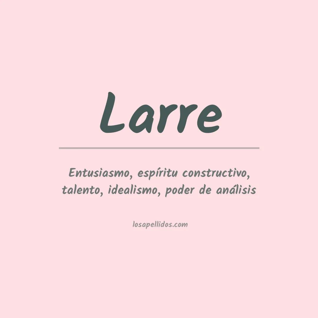 Apellido Larre