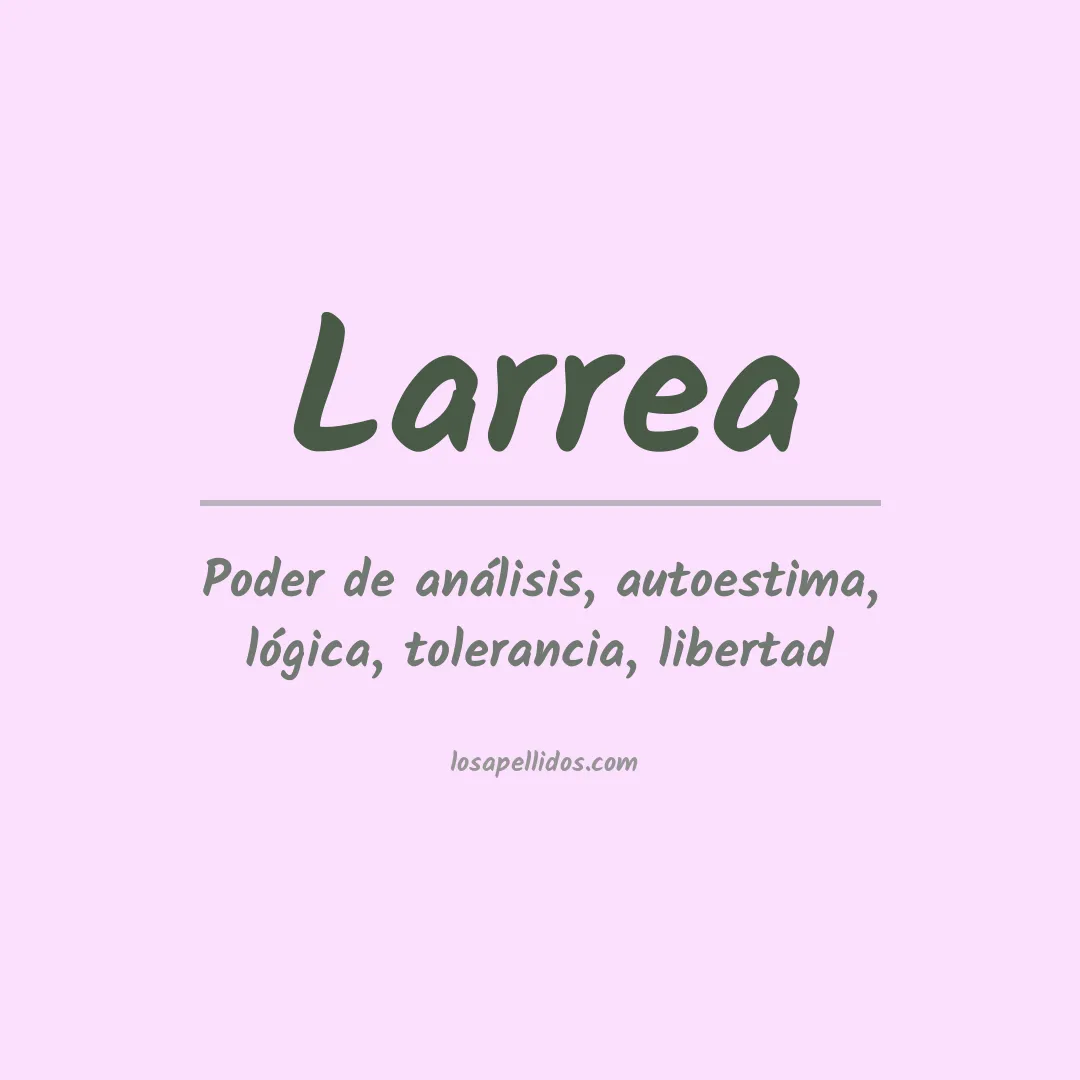 Apellido Larrea
