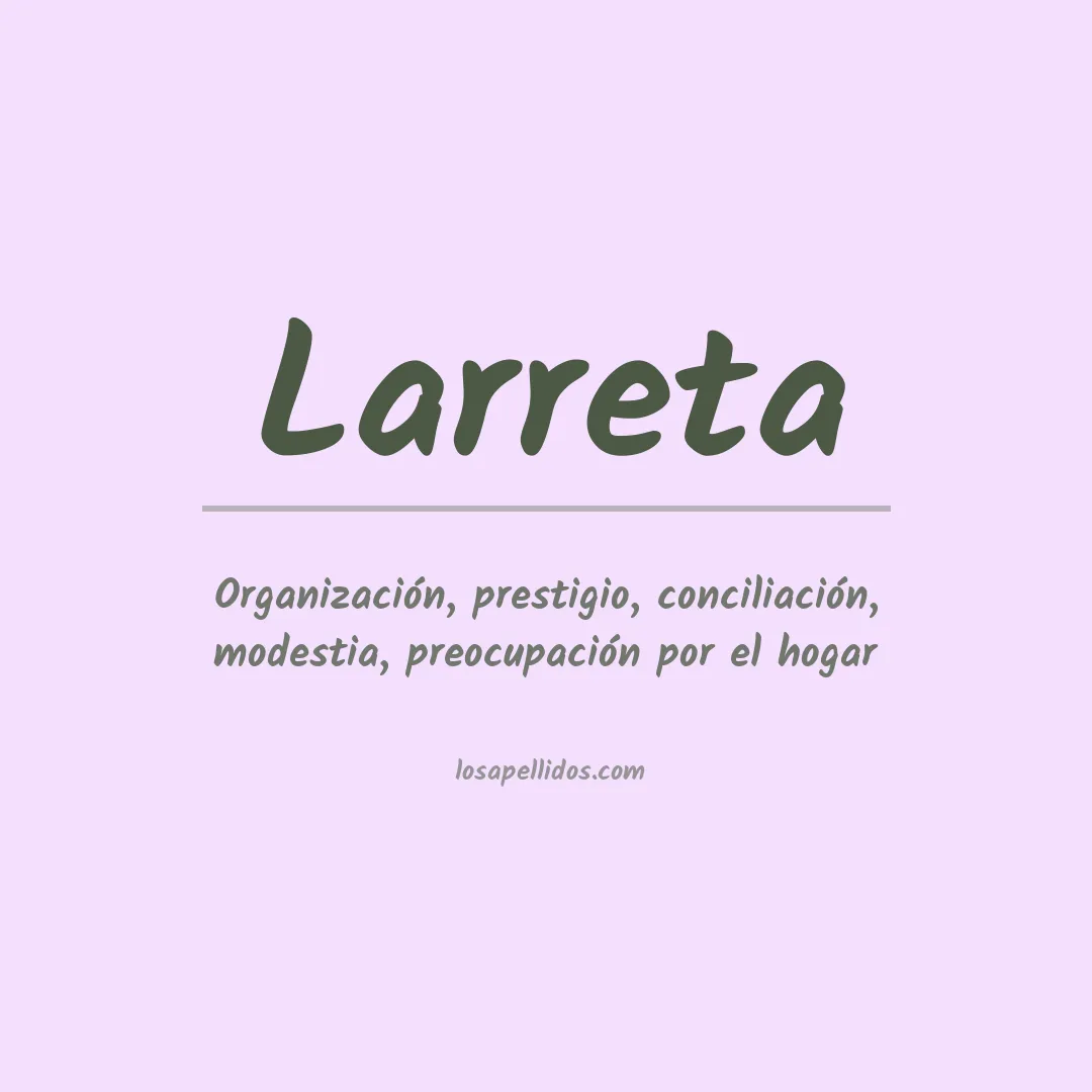 Apellido Larreta