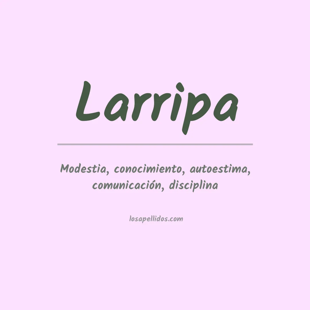 Apellido Larripa