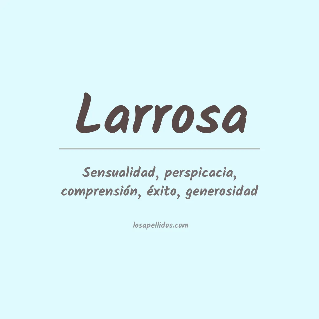 Apellido Larrosa