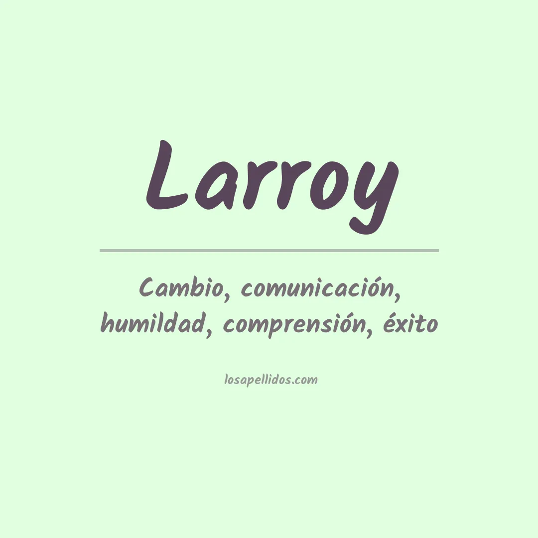 Apellido Larroy