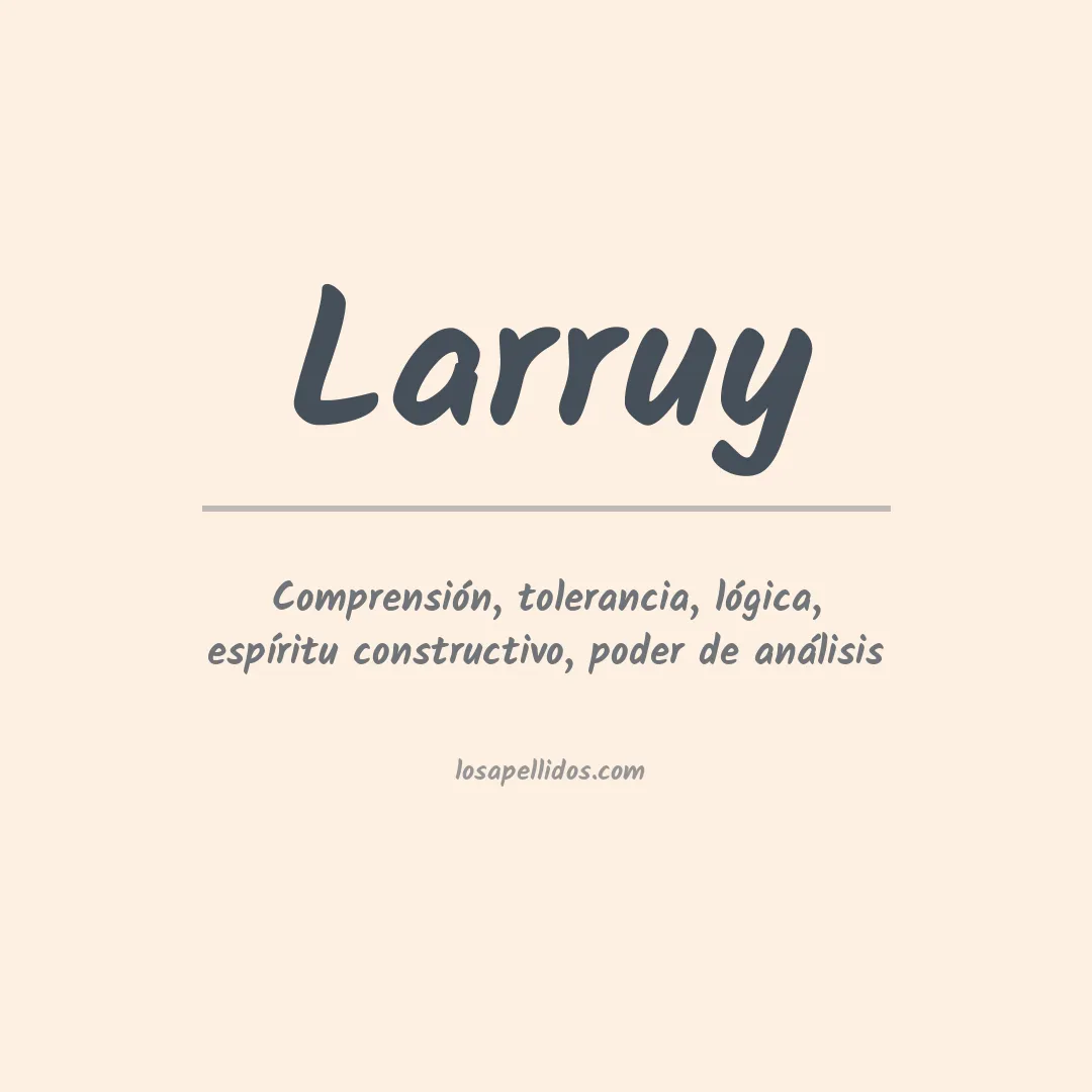 Apellido Larruy