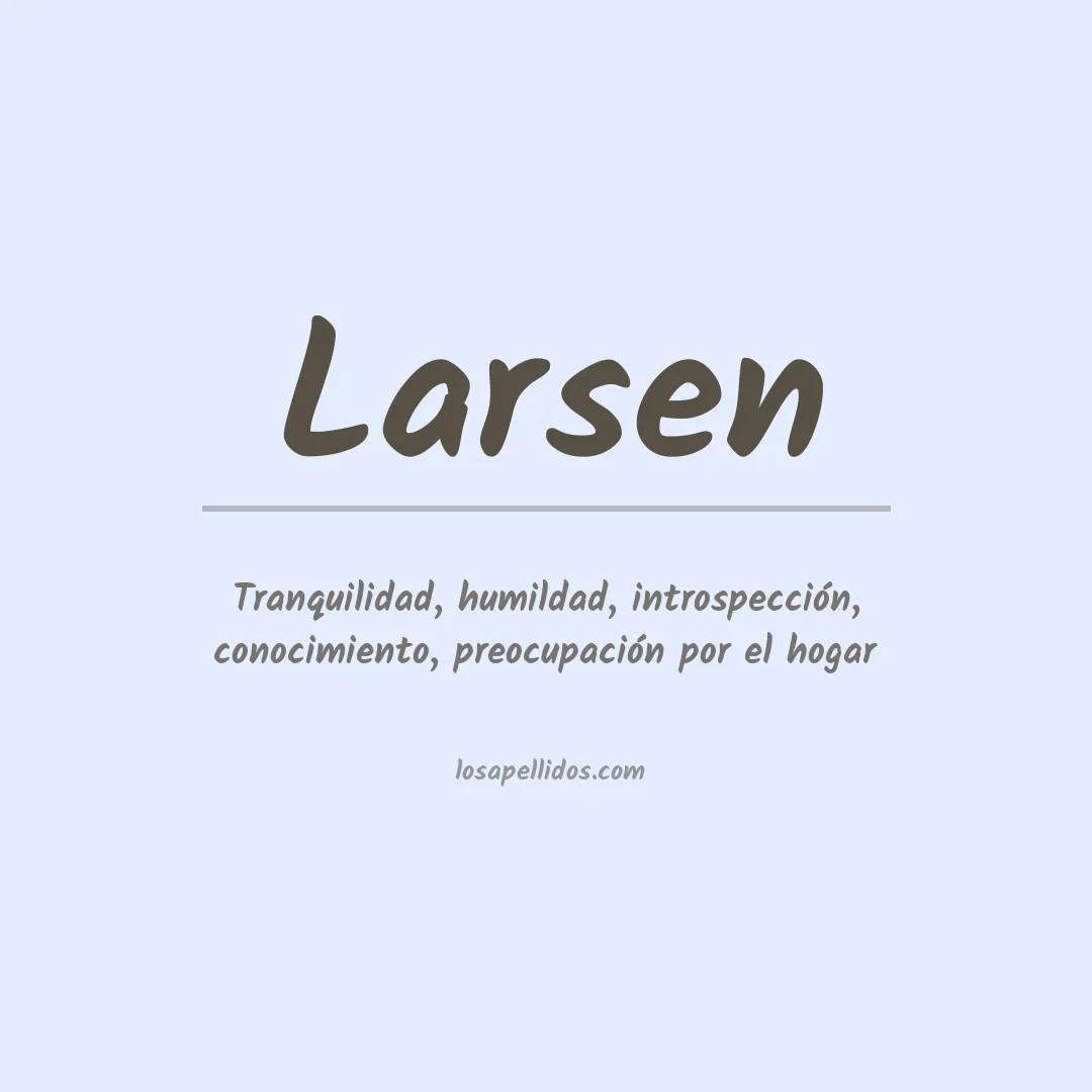 Apellido Larsen