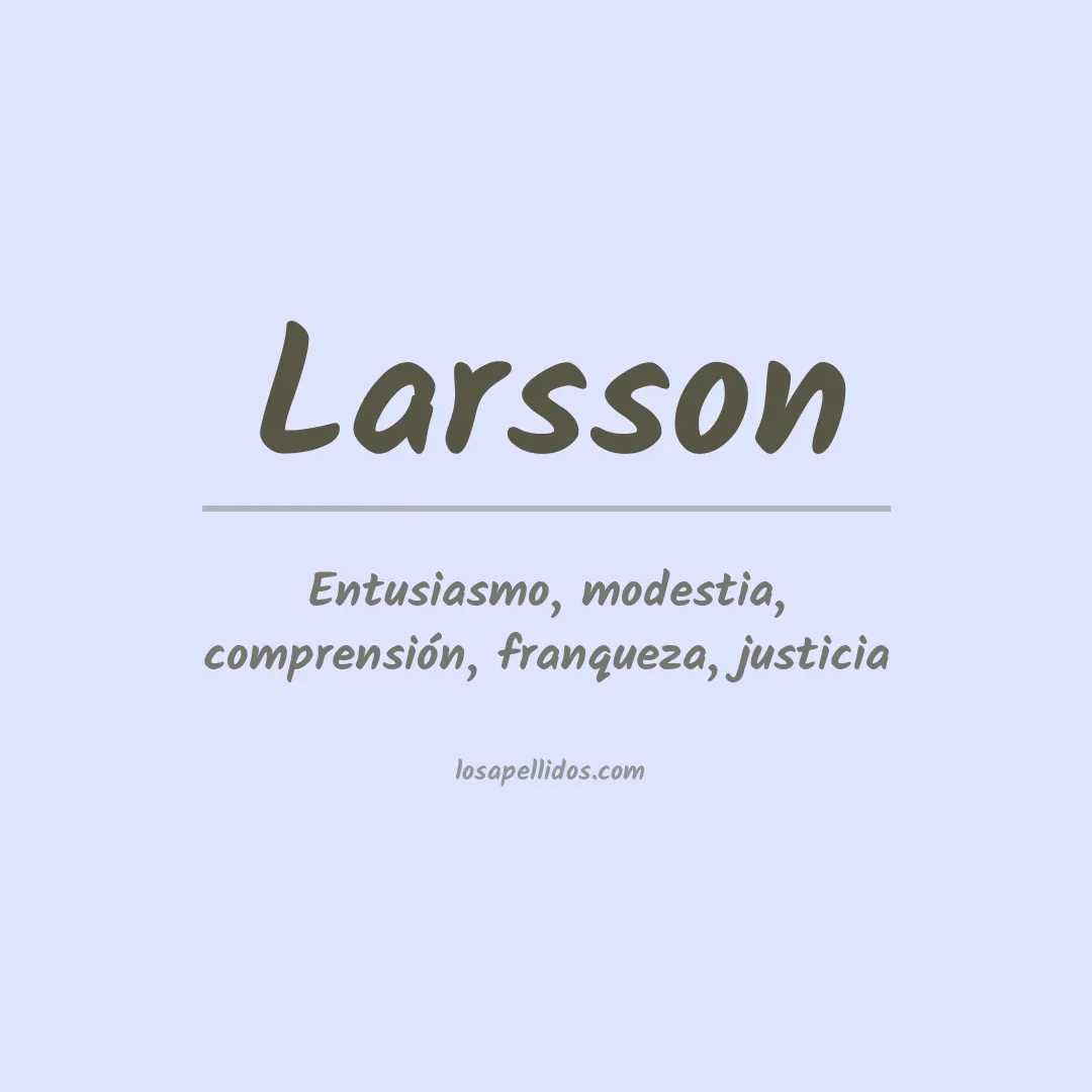 Apellido Larsson