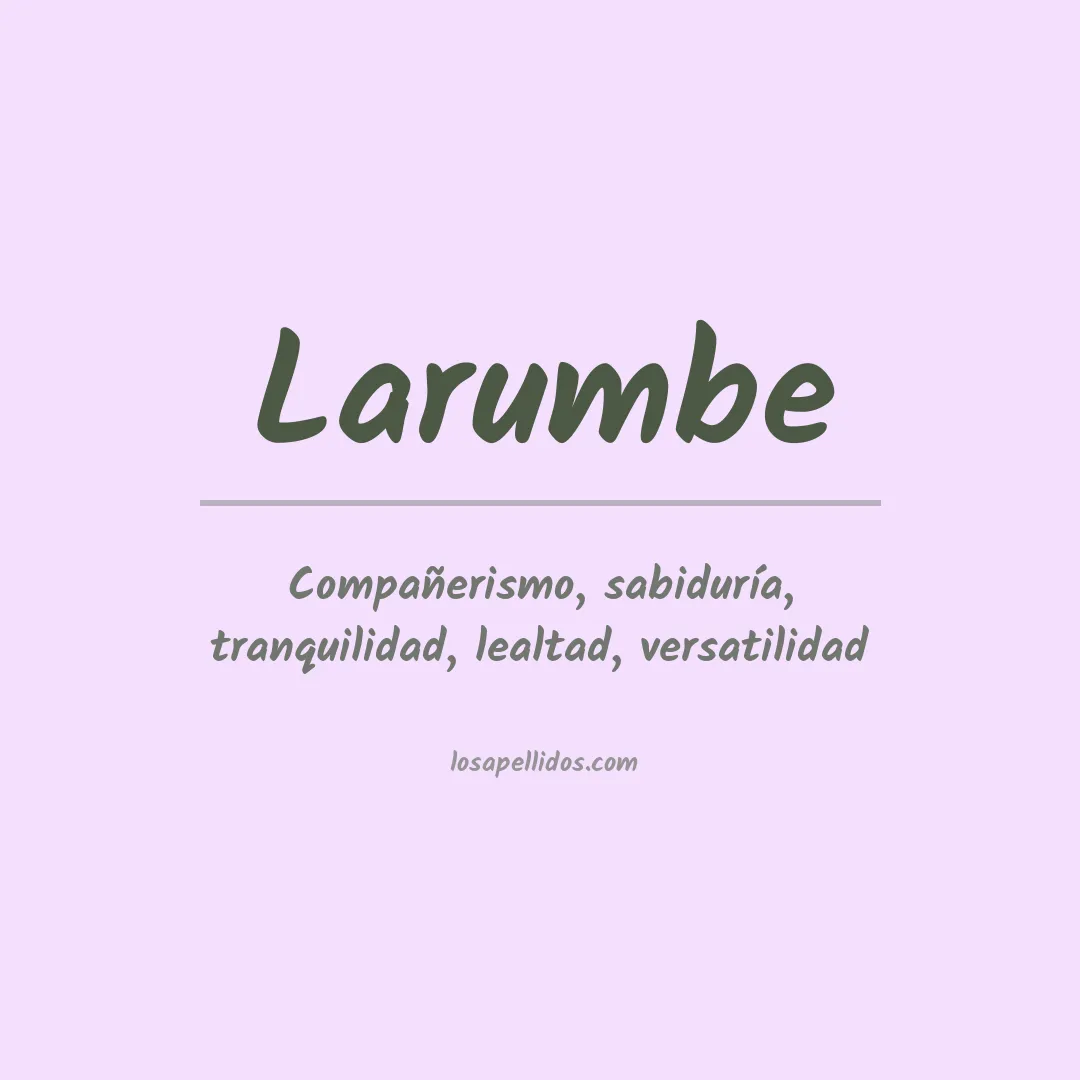 Apellido Larumbe