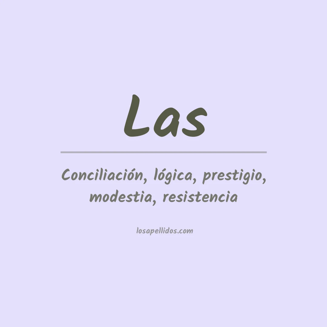Apellido Las