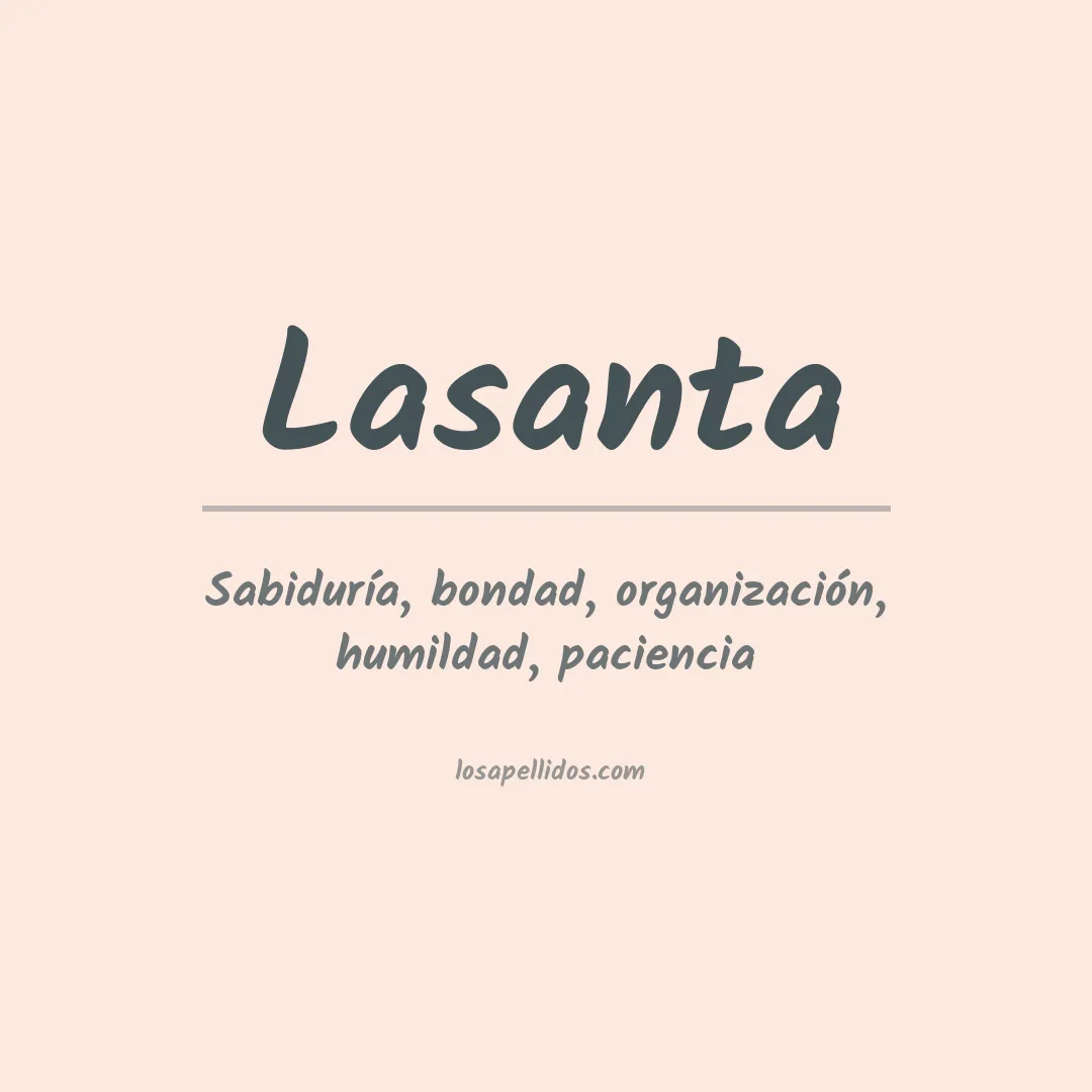 Apellido Lasanta