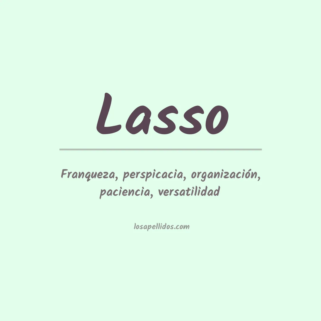 Apellido Lasso