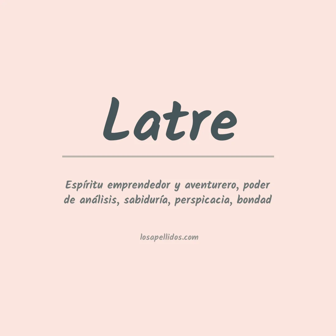 Apellido Latre