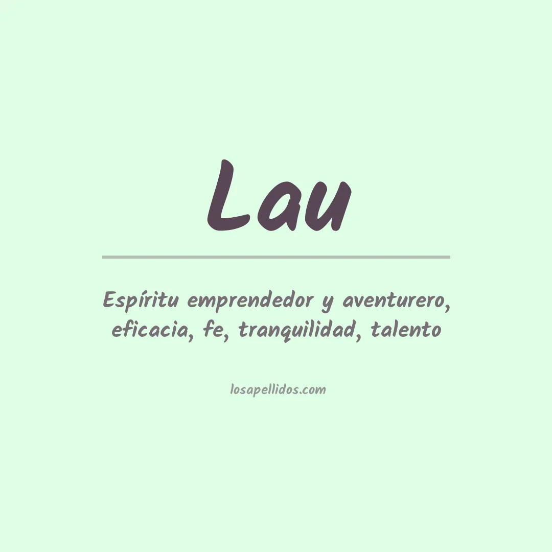 Apellido Lau