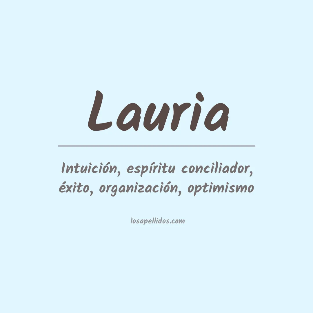 Apellido Lauria