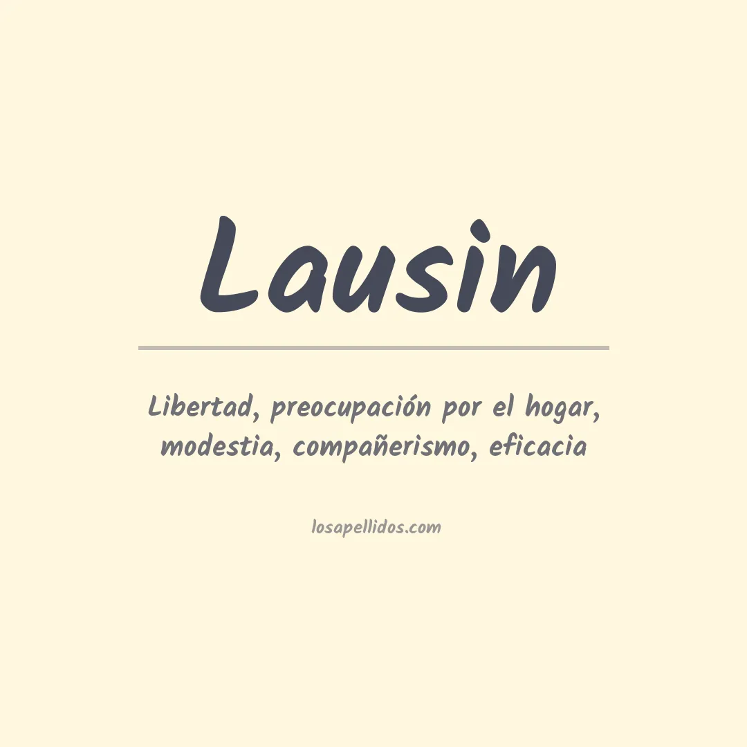 Apellido Lausin