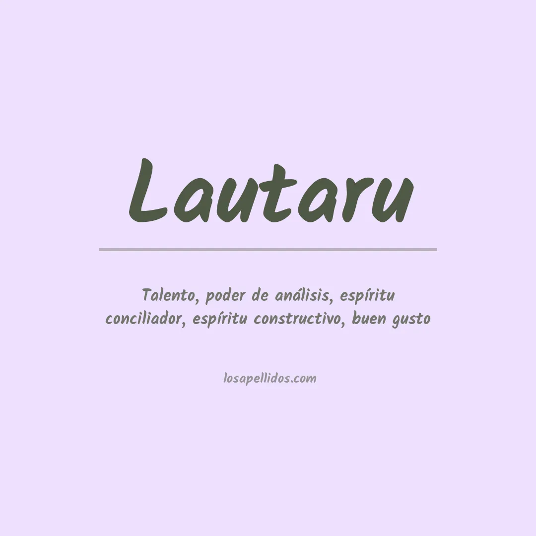 Apellido Lautaru