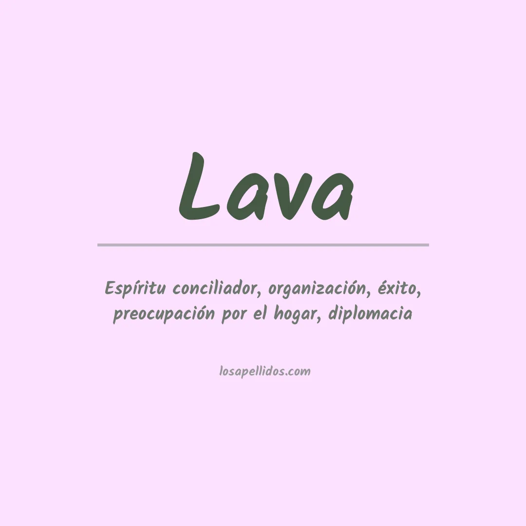 Apellido Lava