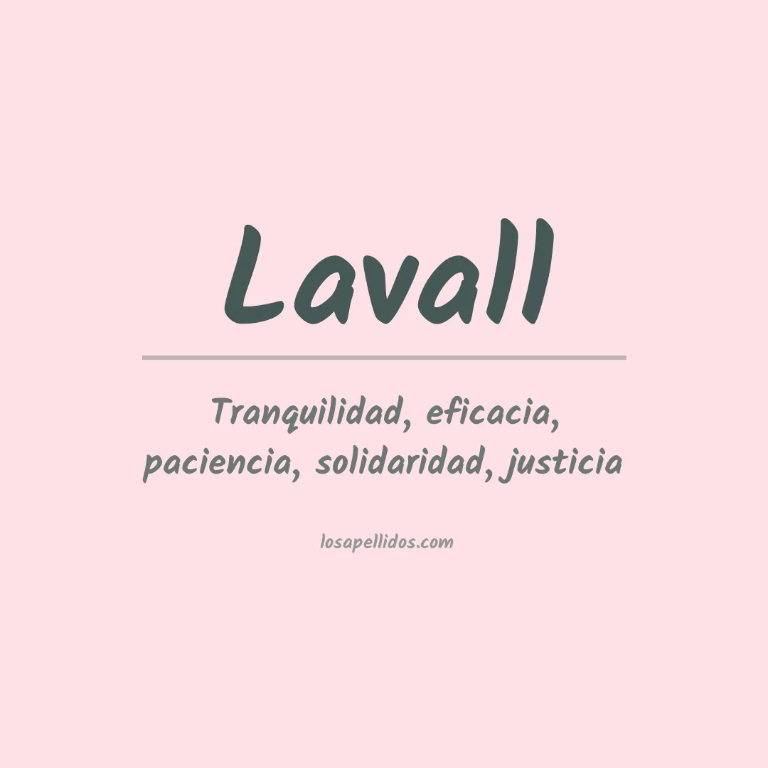 Apellido Lavall