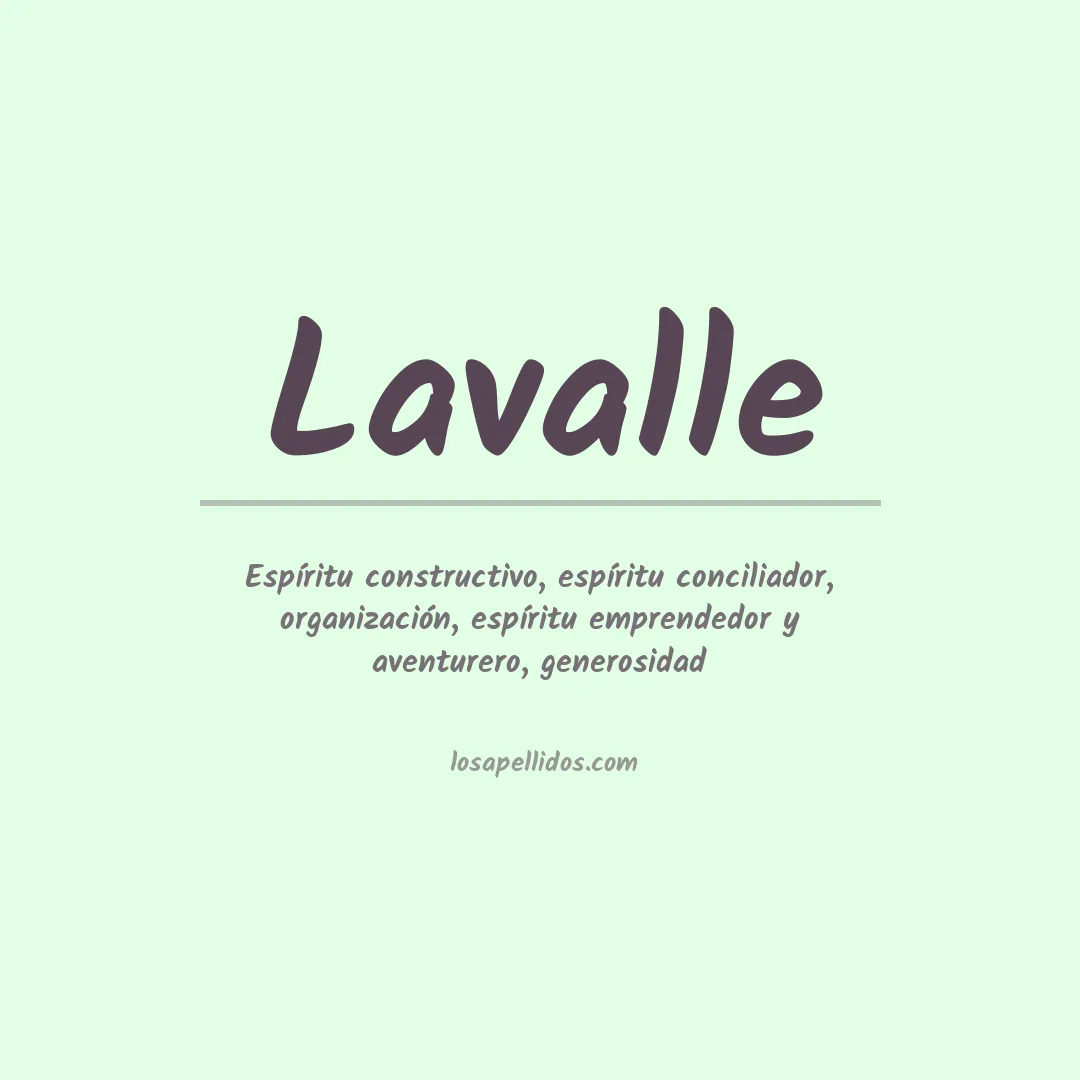 Apellido Lavalle