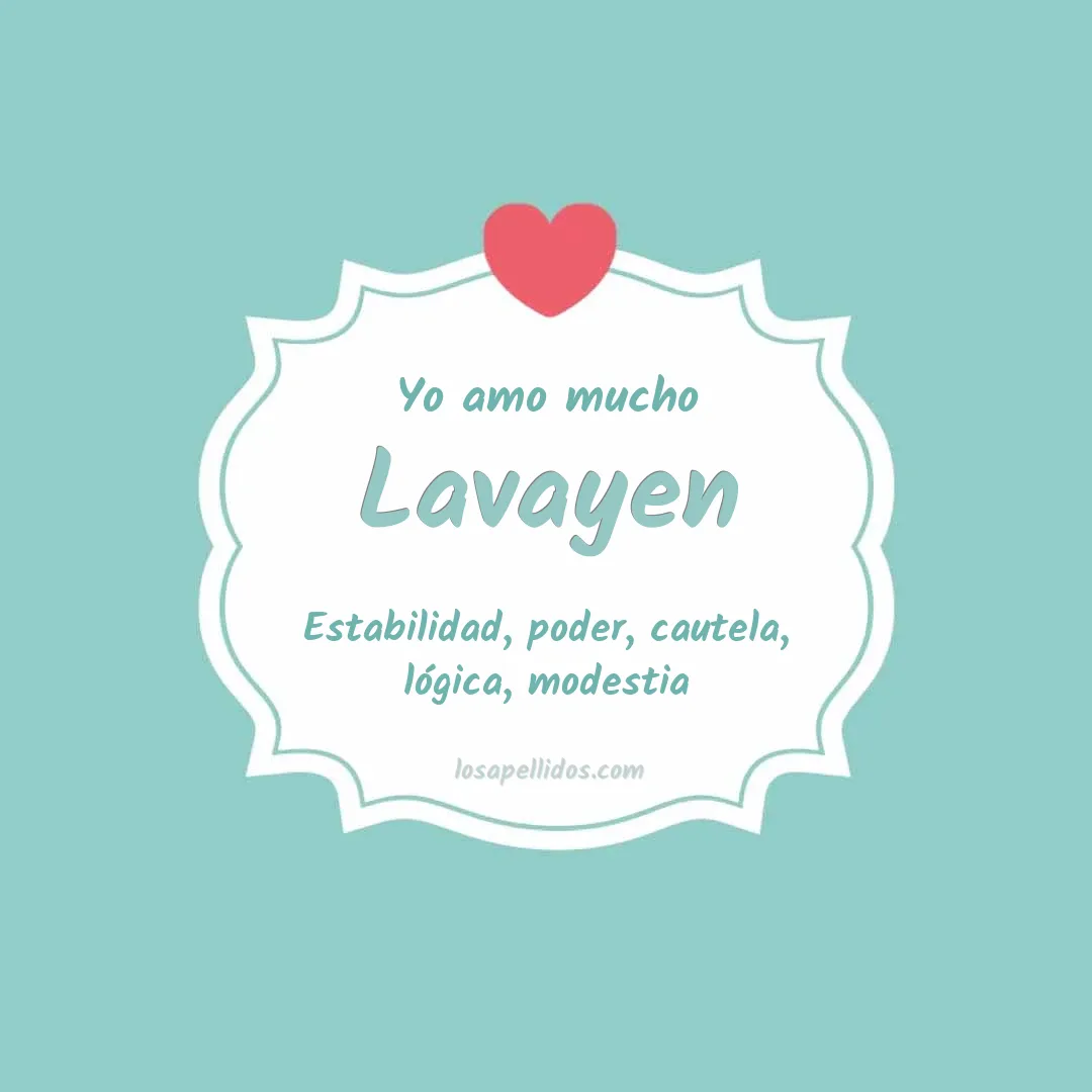 Yo amo mucho Lavayen