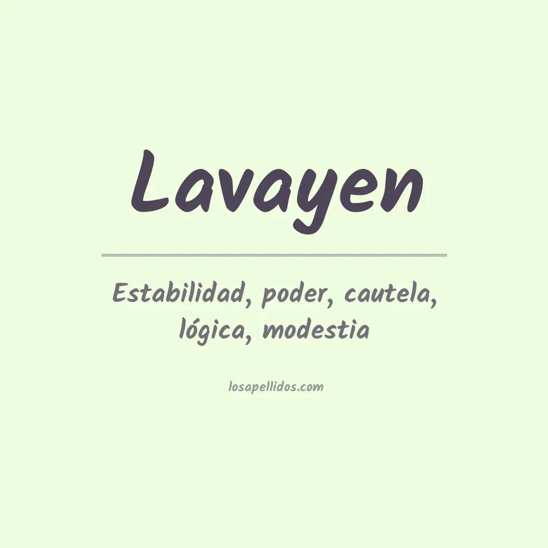 Apellido Lavayen