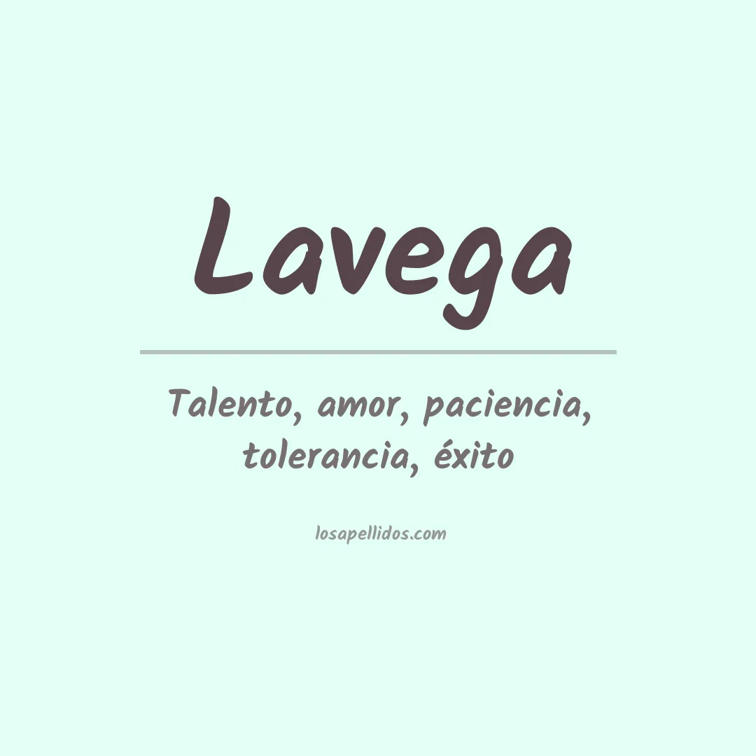 Apellido Lavega