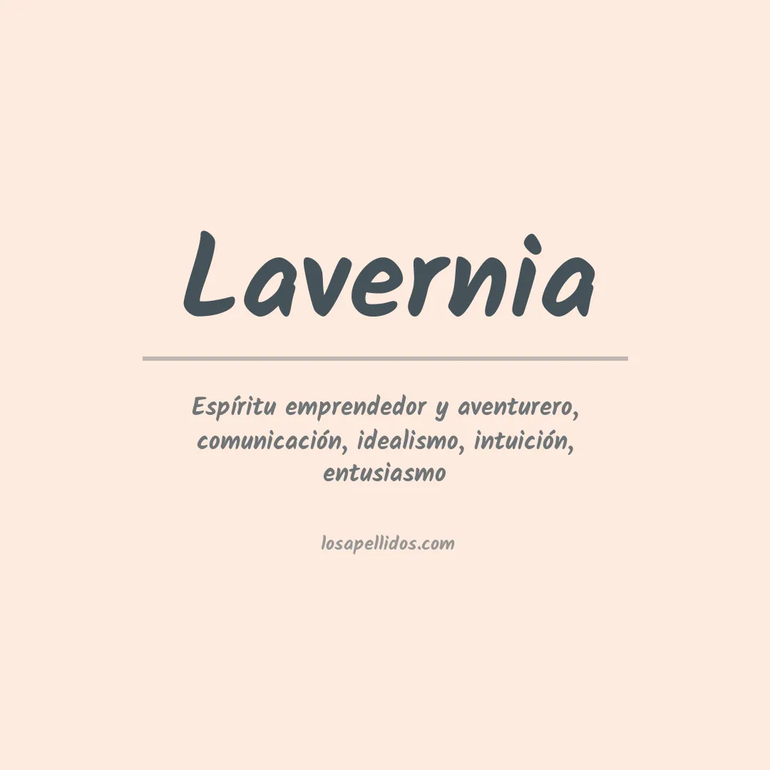 Apellido Lavernia
